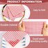 WDF 150 Pack Red Gingham Napkins, 3 Ply Disposable Red and White Checkered Guest Napkins