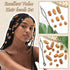 NAISKA 45 Pcs Wooden Hair Jewelry for Braids, Locs Dreadlock Accessories, DIY Braid Clips and Cuffs for Women Girls