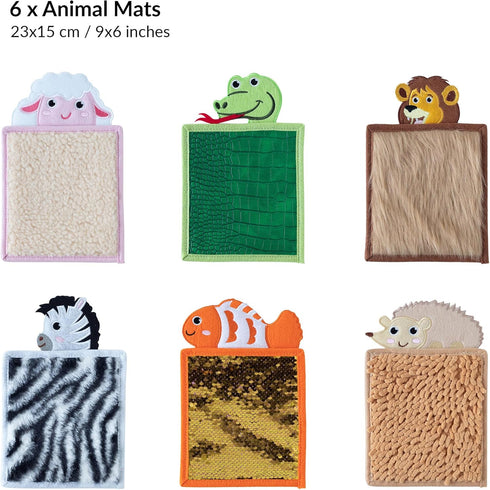 ODOXIA Sensory Mats for Autistic Children | Sensory Tiles for Kids | Sensory Wall Panel | Sensory Mats (Animals) |
