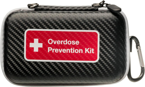 Opioid Overdose Prevention Kit Case for Naloxone and FYL Drug Test Strips, Compact Design for Easy Carry