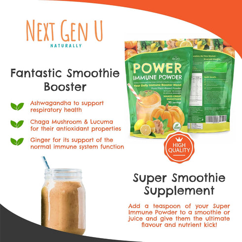 Immune Support Supplement Powder, 150g - Superfood Booster for Natural Immunity Defense Daily Drink Mix