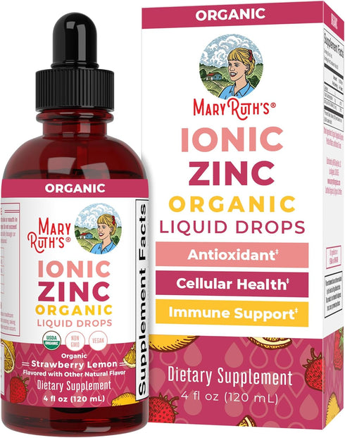 MaryRuth Organics Strawberry Lemon Ionic Zinc, 4 FZ