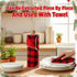 Hahafelt 24 Pack Reusable Paper Towels Rolls Bulk Red Black Buffalo Plaid Washable Kitchen Towels Paperless Cotton