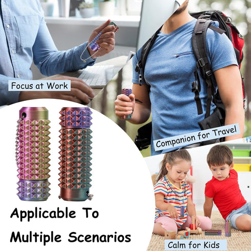 Tino hiahia 3D (5Pcs-Rotation) Little Ouchies Pain Fidget, Portable Stim Tools for Adults, Printed Fidget Toys