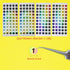Nail Swatch Sticks with Ring - 100pcs Transparent Nail Color Display and Nail Art Supplies