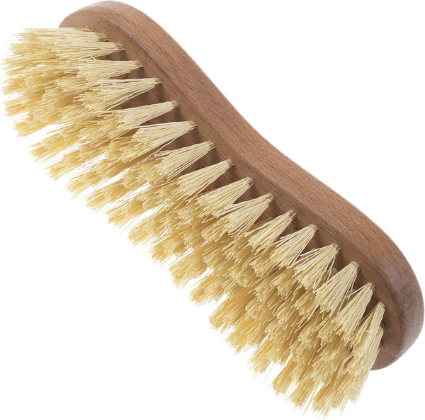 Konex Nylon Fiber Economy Utility Cleaning Hand Brush - Heavy Duty Hand-Held Scrub Brush with Medium-Stiffness Bristles
