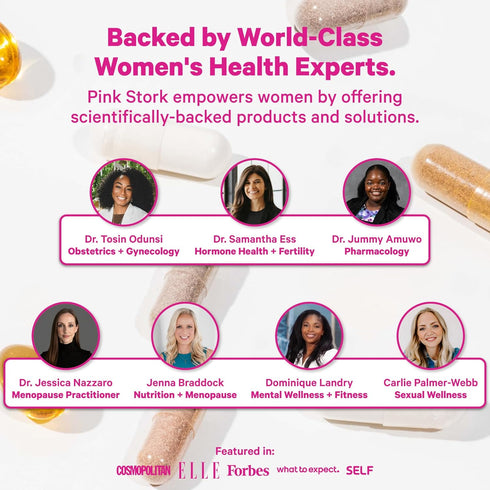 Gummies 60 Gummies Pink Stork Hormone Balance for Women PMS, Menopause & Estrogen Support Mood, Bloating, Hot Flashes
