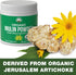 Organic Inulin Powder - Natural Prebiotic Fiber for Gut Health, USDA Organic Raw Plant Based Vegan Supplement