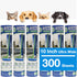 Leo MegaClean 10-Inch Wide Lint Roller Refills, 6 Rolls, 300 Ultra-Wide Sheets for Household Cleaning