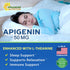 aSquared Nutrition Apigenin 50mg & L-Theanine 200mg - 120 Capsules for Sleep and Relaxation