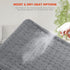 NOWWISH Heating Pad for Back Pain & Cramps Relief, Moist Heat Pad for Neck & Shoulder, Machine Washable, 12''x 24" Grey