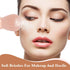 3 Sets Travel Brush Makeup Set - 4 in 1 Mini Portable Lip Brush & Foundation Blending Brushes for Women