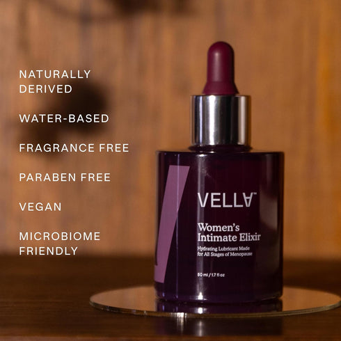 Vella Women's Intimate Elixir - Lightweight Water-Based Hydration - Ideal for all Stages of Menopause - Hyaluronic Acid