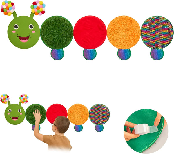 Sensory Wall Panel for Kids | Touch, Feel & Learn | Caterpillar