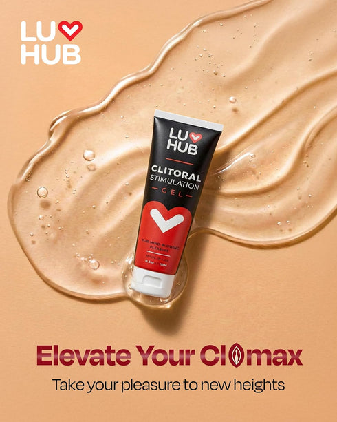 Luv Hub 0.5oz Female Arousal Gel Clitoral Sexual Enhancer Intimate Gel for Heightened Sensation Plant-Based Formula