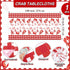 Set Chicingyou Crawfish Boil Party - Includes Table Cover, Gloves & Lobster Bibs
