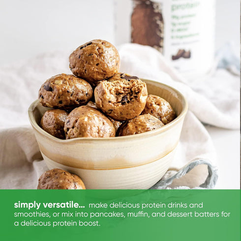 simply tera's organic whey protein powder, dark chocolate flavor