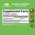 Activated Charcoal Capsules - 1,200 mg Highly Absorbent Helps Alleviate Gas & Bloating Promotes Natural detoxification Derived from Coconut Shells - per Serving - 100 Vegan Capsules