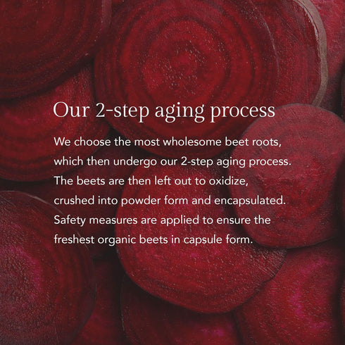 Aged Beet Root Capsules - Organic Beet Powder for Stamina, Nitric Oxide Supplement, 30 Capsules