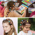 YISSION 200Pcs Mini Flower Hair Clips for Girls - Cute Flower Claw Clips, Toddler Baby Kids Hair Accessories, Random