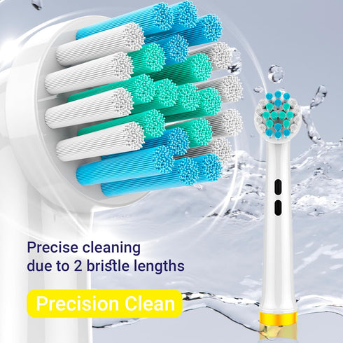 Replacement Heads for Oral B Braun - 16 PCS Floss Cross Sensitive Soft Electric Toothbrush Heads