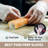 OKIAAS Disposable Gloves L, Food Safe, Bulk of 200 Pcs, Latex and Powder-Free Clear Vinyl Gloves for Cleaning