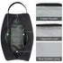 Narwey Toiletry Bag for Men, Travel Organizer Dopp Kit for Toiletries Accessories (Black)