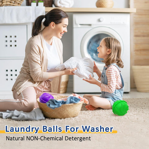 OlBuWa 2PACK Set Laundry Balls Washer Ball for Super Washing Machine Laundry Ball Eco Friendly