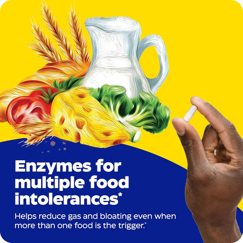 Enzymedica Digest Spectrum, 30 Count Digestive Enzymes for Fast-Acting Gas & Bloating Relief, Multiple Food Intolerances