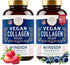 Plant-Based Collagen Booster - Vegan Supplements for Skin, Hair, Nails, 2-Pack, 60 Non-GMO Pills