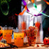 Tiangrid 100 16 oz Pcs Halloween Plastic Cups Bulk Disposable Halloween Boo Party Cups Spooky Clear Plastic Glasses