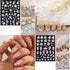 Flower Nail Art Stickers Decals 5D Embossed Spring Nail Decals 3D Self-Adhesive Nail Art Supplies Yellow Pink White Kapok Camellia Design Nail Accessories for Women Nail Decorations