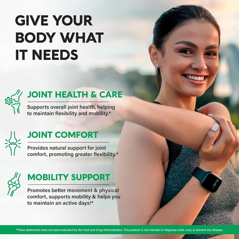 Boswellia Extract Capsules 1200mg - Joint Comfort & Health Support with Turmeric, Hyaluronic Acid, MSM & L-Methionine