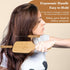 Natural Wooden Bamboo Hair Brush and Detangle Tail Comb, Paddle Hairbrush for Women, Men, Kids, Curly Hair Health