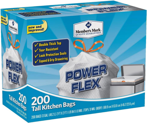 MEMBERS MARK Member's Mark 13 gal Power Flex, Leak Protection, Tall Kitchen Simple Fit
