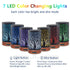 EQUSUPRO Essential Oil Diffuser, 150ml Metal Aromatherapy Oil Diffuser, Ultrasonic Cool Mist, 7 Colors LED.