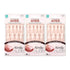 Kiss Salon Acrylic Nude French Nails 28 Count (Breathtaking) - 3 Pack