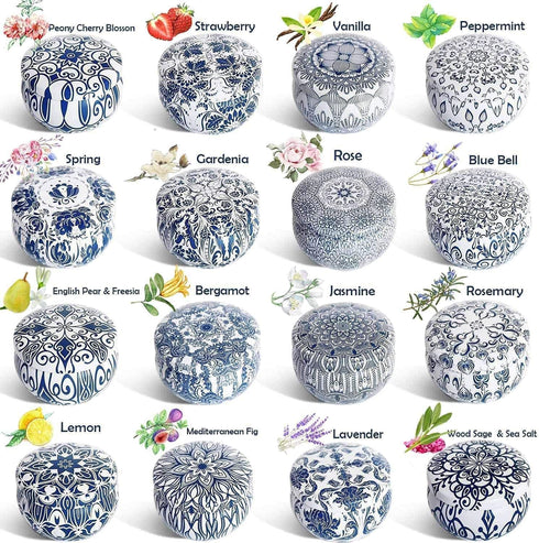 Onebird Set 16 Set,Natural of Scented Candle Gift Pure Soy Wax Aromatherapy Candles Essential Oils for Home and Women