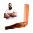 Kare & Kind Folding Pocket Comb for Men - 4 Pc Fine Tooth Comb Set (2 Brown and 2 Black) for Hair, Mustache, Beard