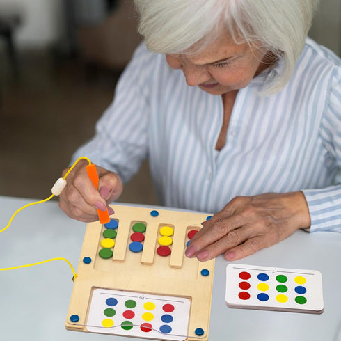 PHIELEY Patients,12 Dementia Products for Elderly, Memory Care Activities for Dementia Dots Sorting Games for Seniors