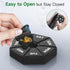 Gelibo Weekly Pill Organizer, 2 Pack Portable Travel Pill Box Dispenser, 6 Colors for Vitamins and Supplements (Black)