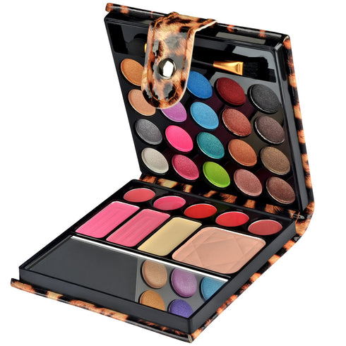 Professional Makeup Kit - Eyeshadow Palette, Lip Gloss, Blush, Concealer, 29 Color