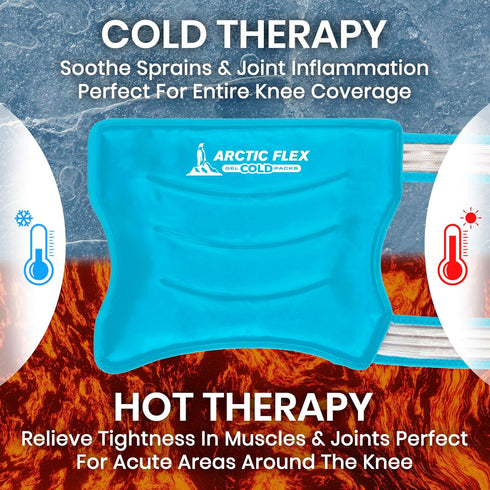 Arctic Flex Hip Ice Pack Wrap - Pain Relief for Hip Bursitis, Flexor & Replacement - Cold & Hot Therapy, Reusable Gel