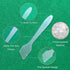 Mini Disposable Plastic Cosmetic Spatulas - SumDirect 400 Pcs Frosted Clear Skincare Makeup Mask Spatula