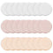 24Pcs Cotton Round Powder Puff Pads with Strap, Face Powder Puffs for Loose and Foundation Cosmetics