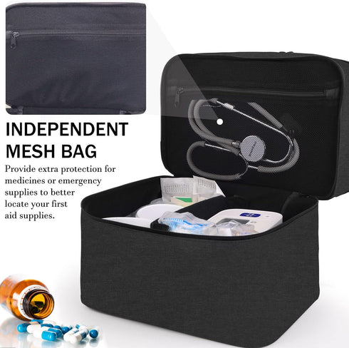 TUSIASC Pill Bottle Organizer Medicine Bag Medication Storage Organization Medicine Travel Carrying Case Home Health