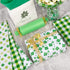 Whaline St. Patrick's Day Tissue Paper, 90 Sheet Green Plaid Shamrock Pattern for DIY Crafts, Gift Bag Packing