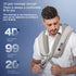 THOUGHTOSIS 15-Minute Electric Back Massager Shawl with Heat, Strong Percussive Tapping Therapy(not kneading), Auto