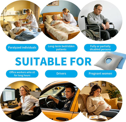 Pressure Ulcer Cushion,Bed Sore Cushions,Donut Pillow for Bed sores,Soft,Breathable and Pressure Relief Sciatica Pillow