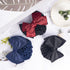 TXIN 3 Pieces Hair Snood Net Bun Cover, Knit Hairnet Bow Decor Barrette for Women, Black & Navy Blue & Red